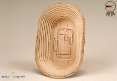 birnbaum gaerkoerbchen aus peddigrohr mit gravur bier